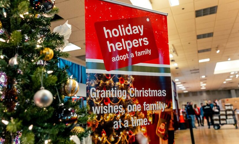 Holiday charity initiative supporting community giving and local families during seasonal events