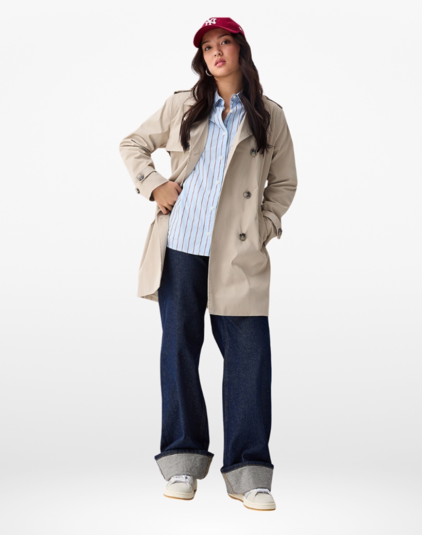 Simons Double Breasted Trench Coat