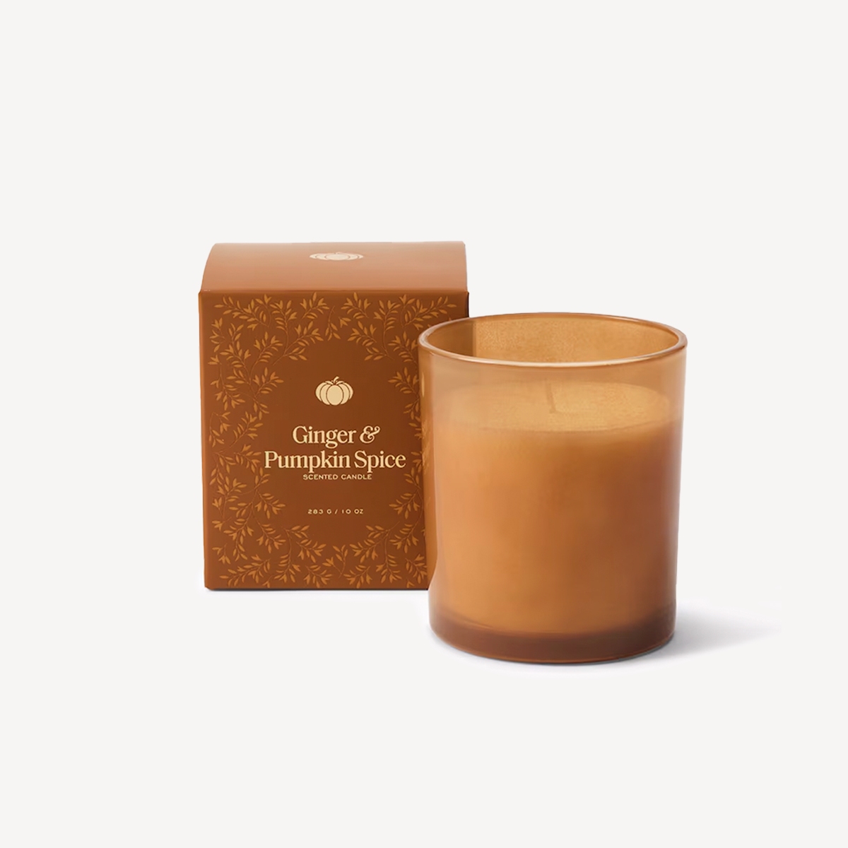 Mercury Glass Candle, 10 oz, Ginger & Pumpkin Spice