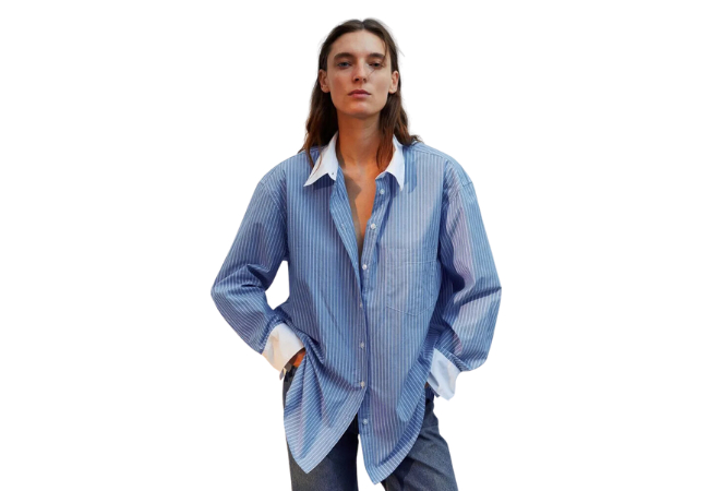 H&M Oversized Poplin Shirt