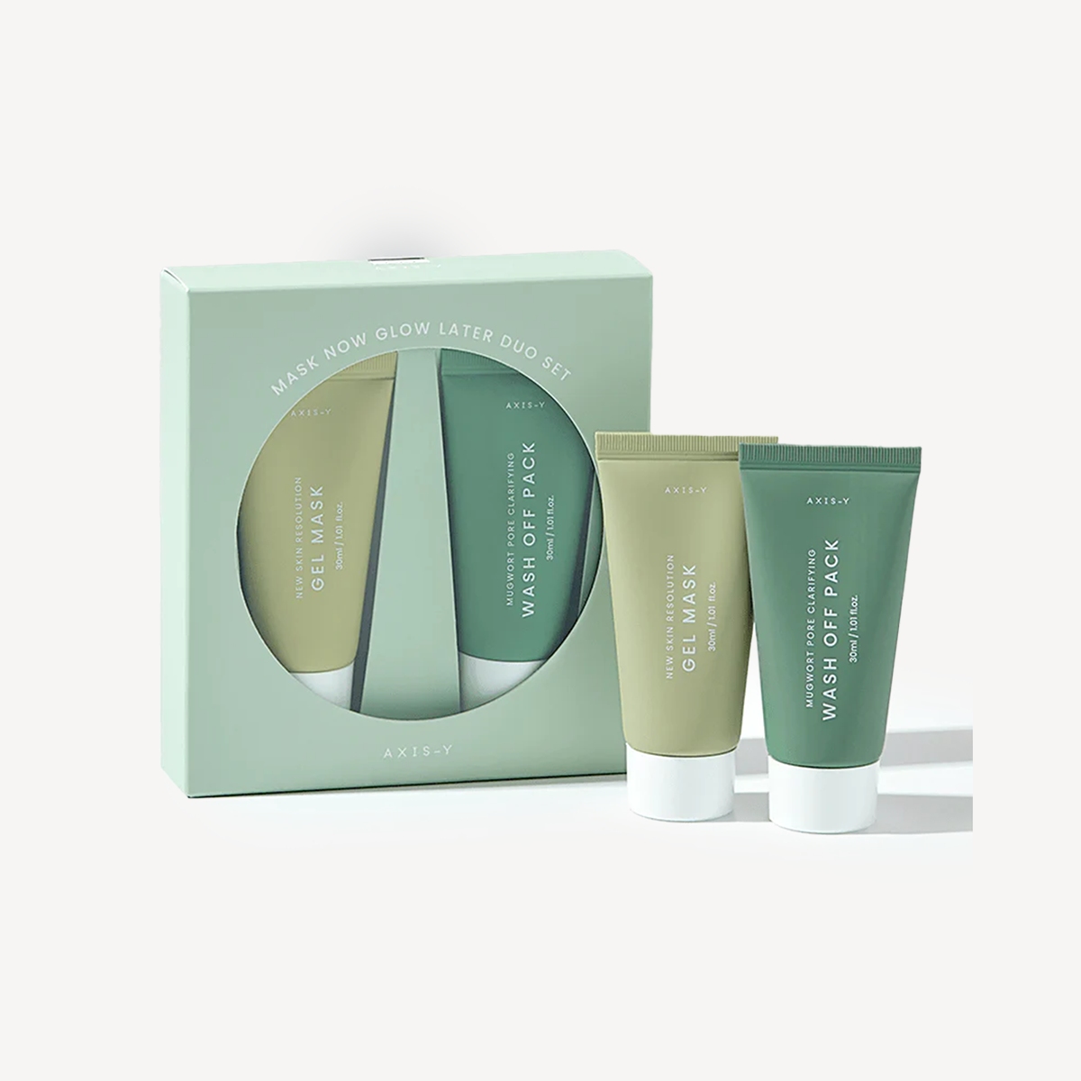 AXIS-Y Mask Now Glow Later Duo Set