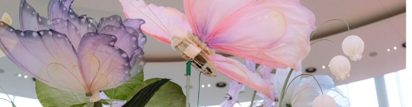 Spring floral display