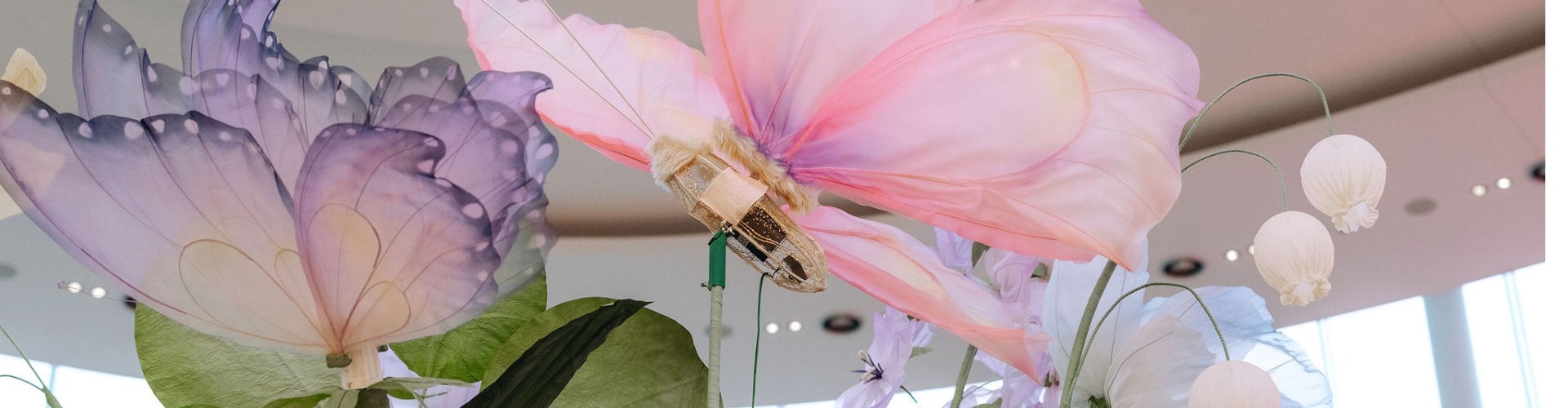 Spring floral display