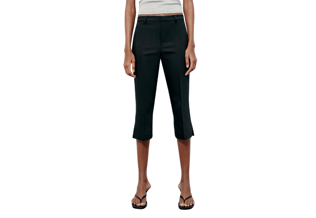 Zara Capri Pants with Vents