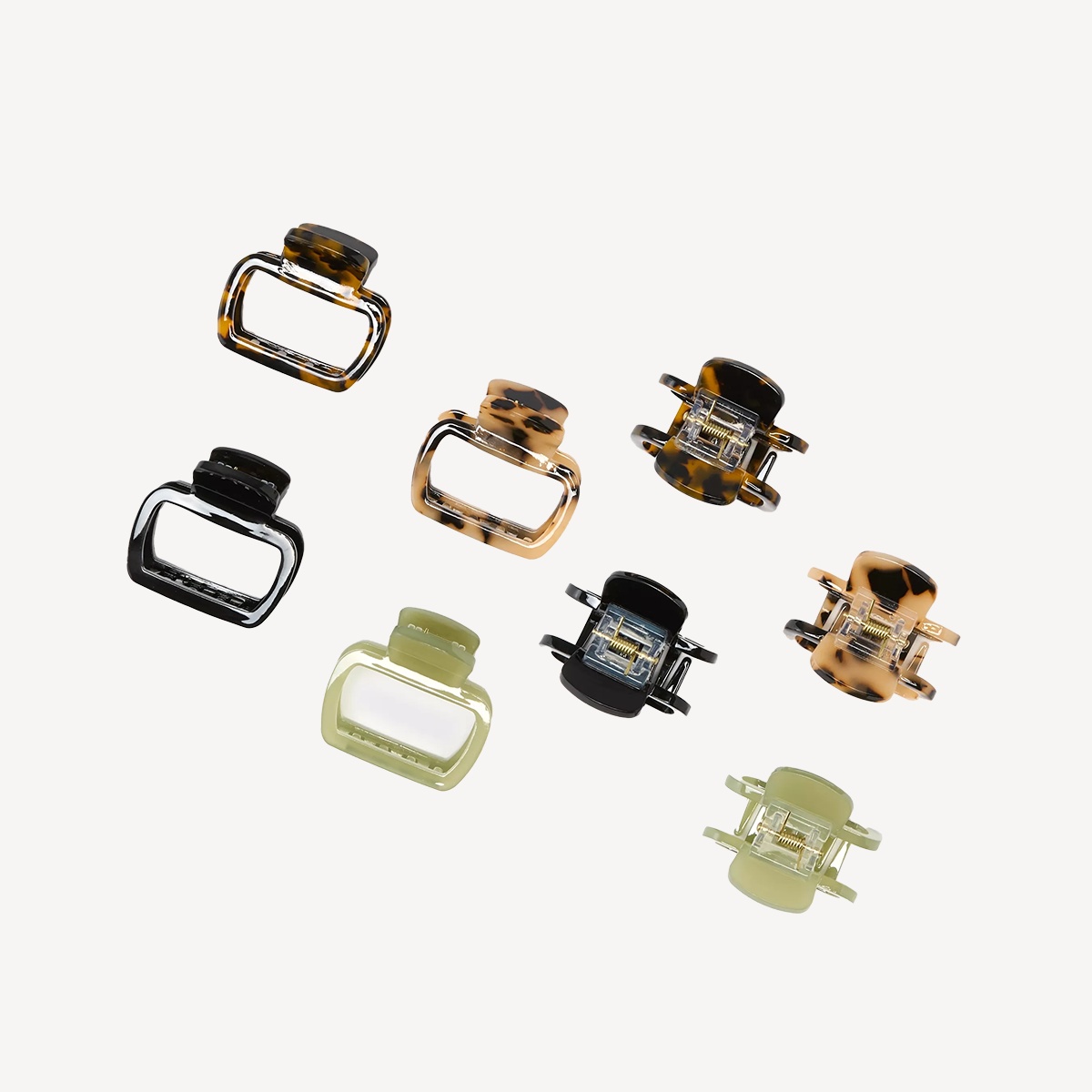AE Green & Brown Claw Clip 4-Pack