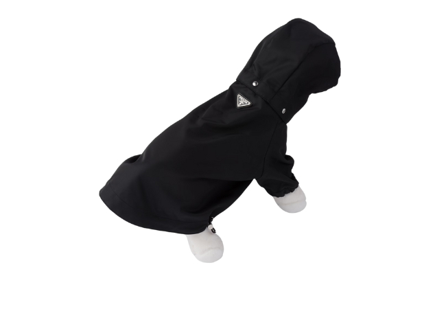 Re-Nylon Dog Raincoat with Hood at Prada