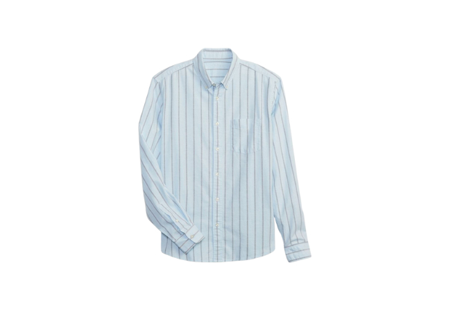 Gap Classic Oxford Shirt in Untucked Fit, $24.97