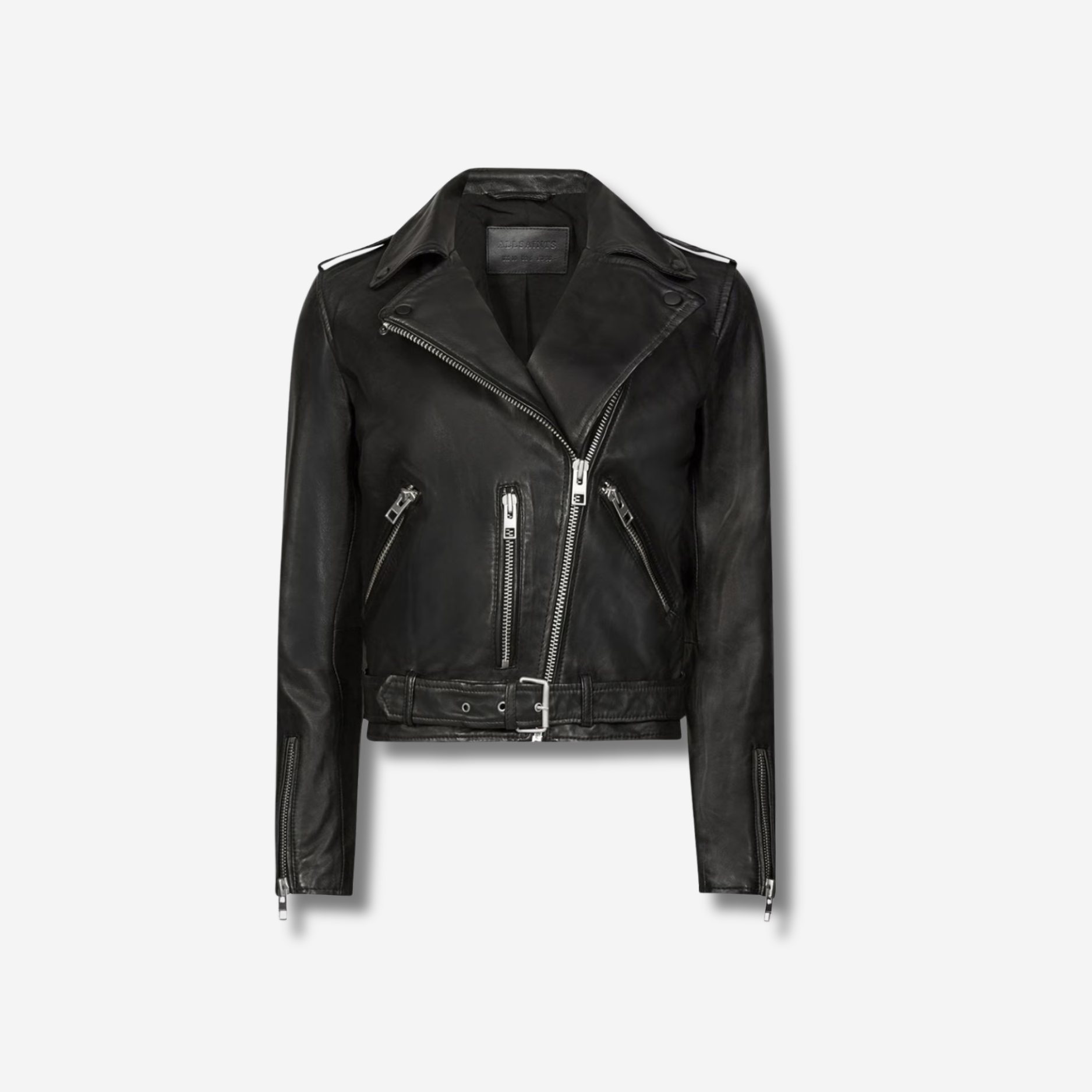 ll Saints Balfern Leather Biker Jacket