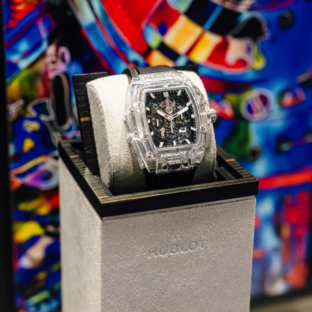 Luxury hublot watch display
