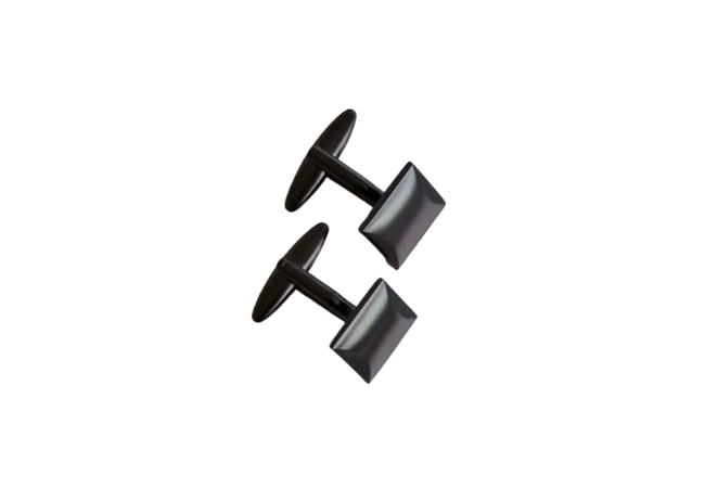 RW&Co Square Matte Black Cuff Links, $39.90