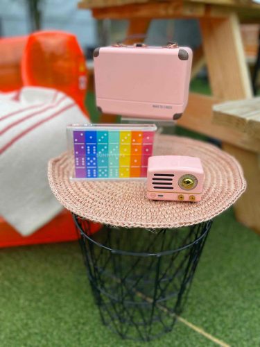 Mini suitcase decor