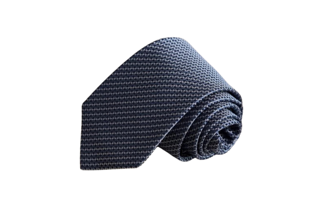 RW&Co Navy Regular Tie with Geometric Pattern, $55.90