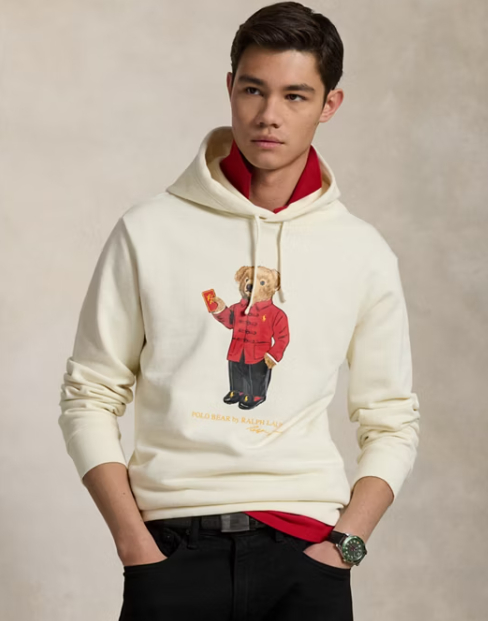 Ralph lauren white hoodie
