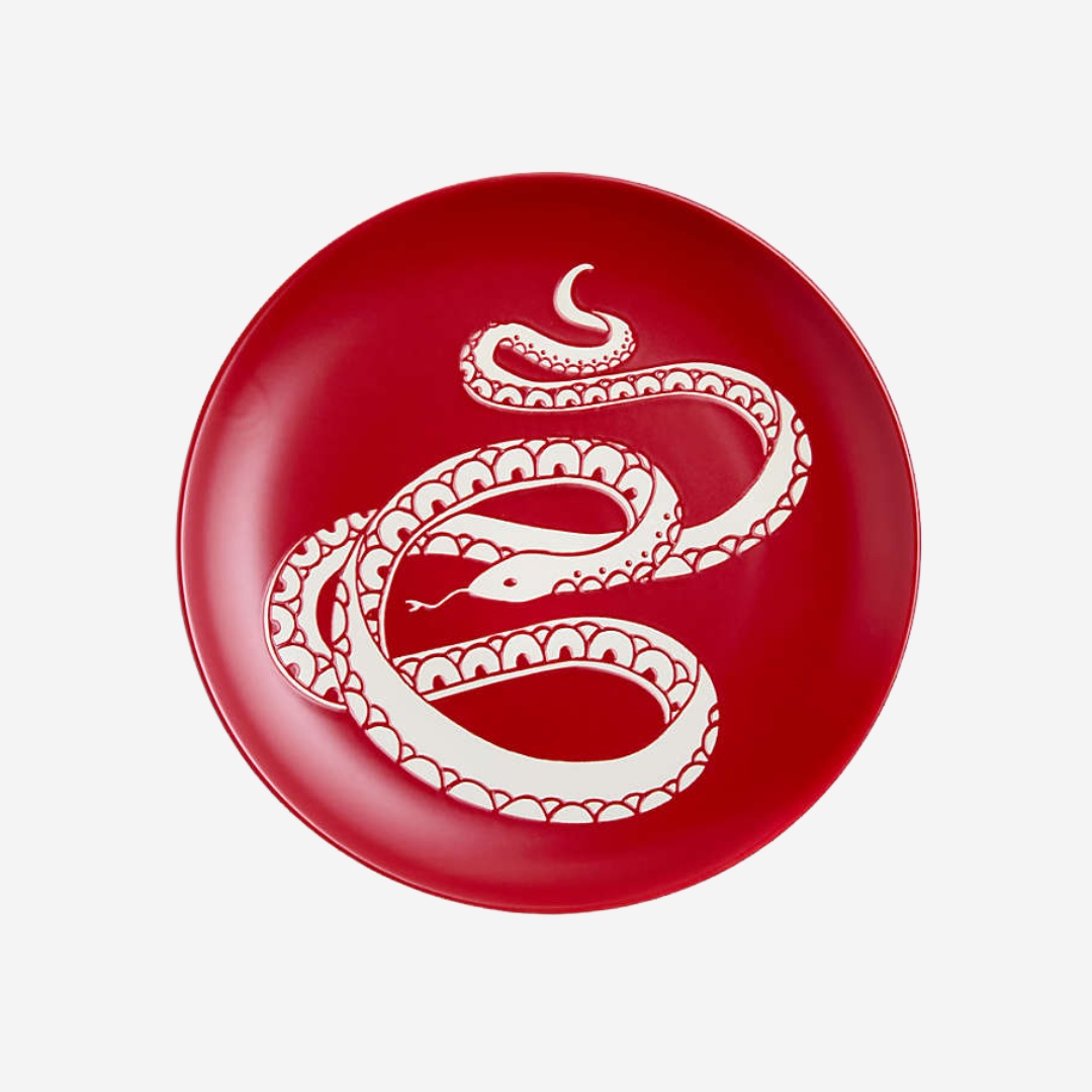 Crate and Barrel’s Year of the Snake Stoneware Salad Plate