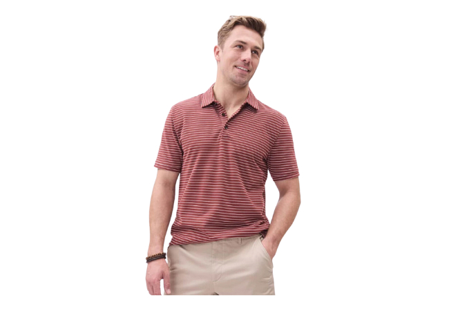 RW&Co Striped Short-Sleeve Pique Polo, $29.95