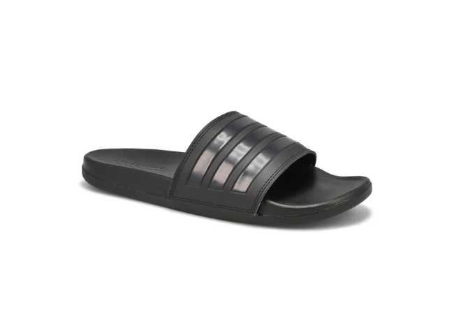 adidas Mens Adilette Comfort Sandal - Black at SoftMoc, $44.99