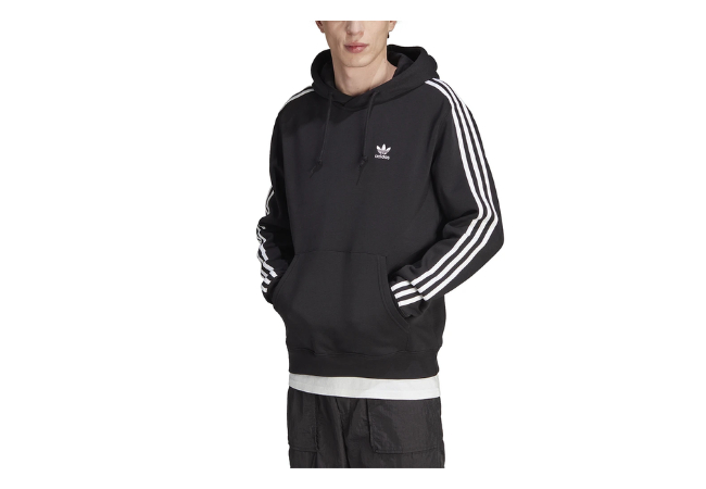 adidas Originals 3 Stripe Fleece Hoodie