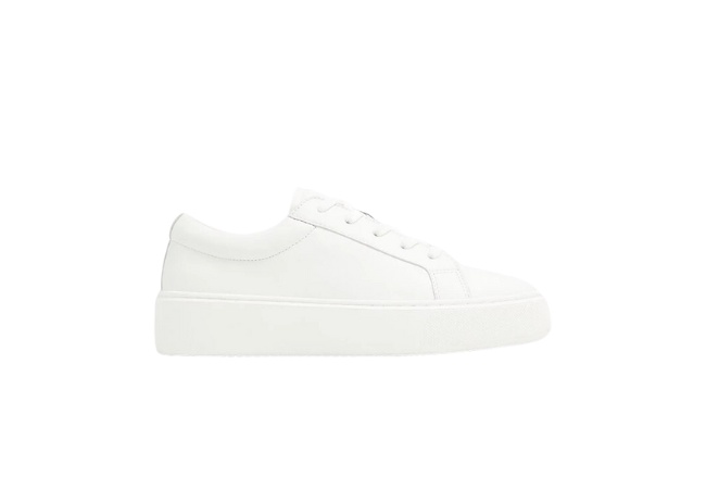 Aldo hely white womens low top sneakers