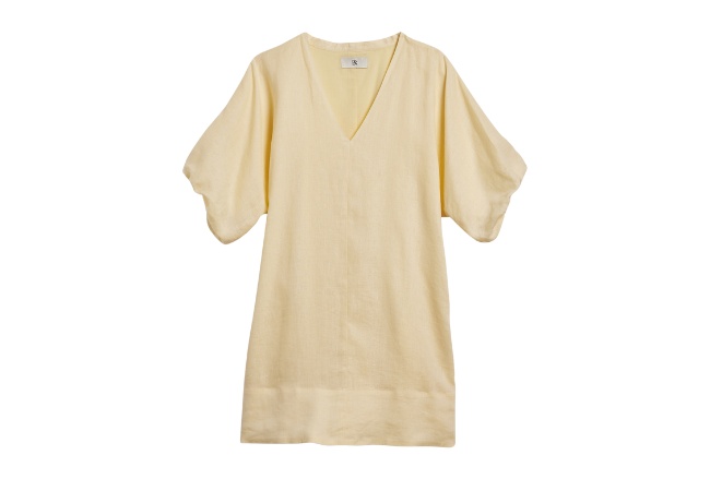 Banana republic livia linen mini dress