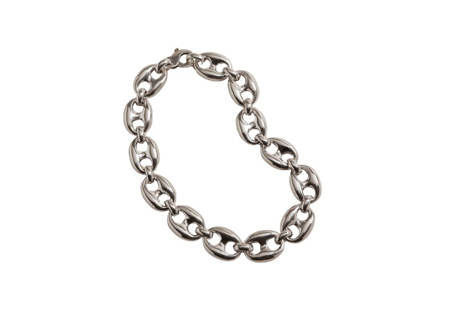 Banana republic mariner jumbo link necklace aureus argent