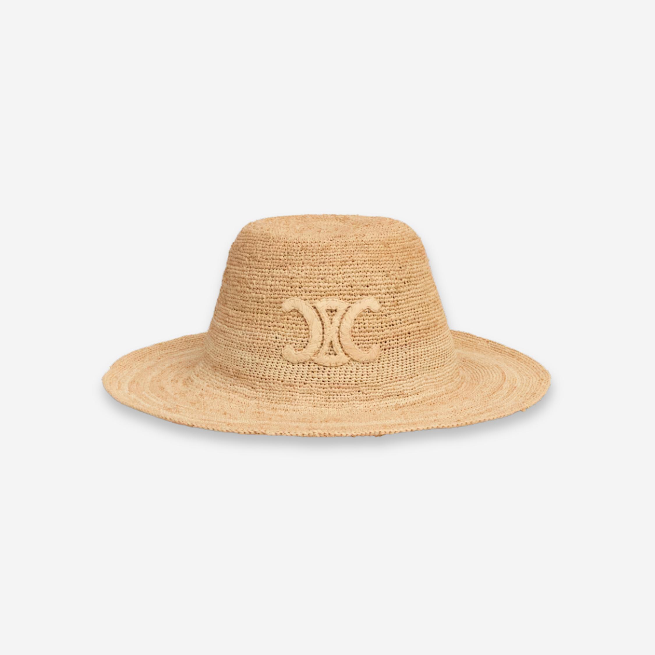 Celine Triomphe Raffia Hat
