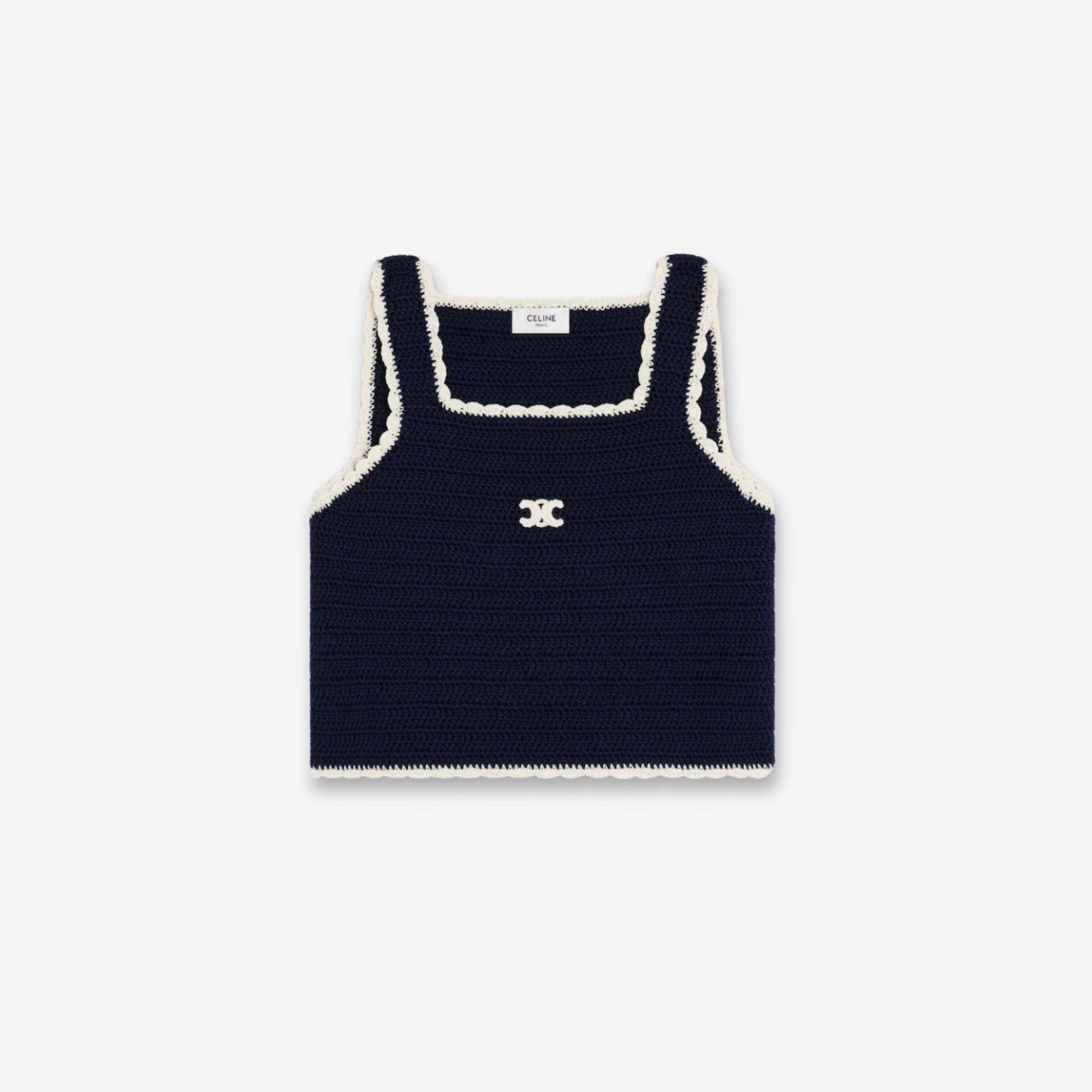 Celine Crocheted Cotton Top
