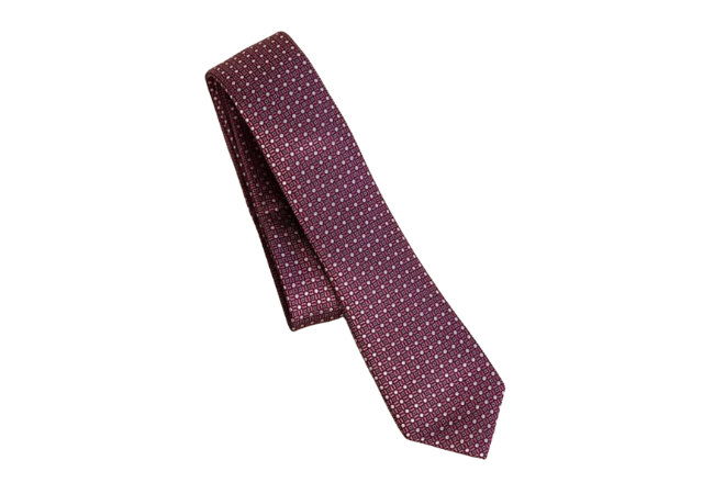 RW&Co Dotted Raspberry Skinny Tie, $55.90