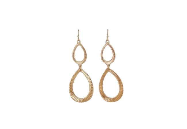 RW&Co Earrings with Double Teardrop Pendants