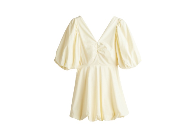 H&M tie back puffy dress