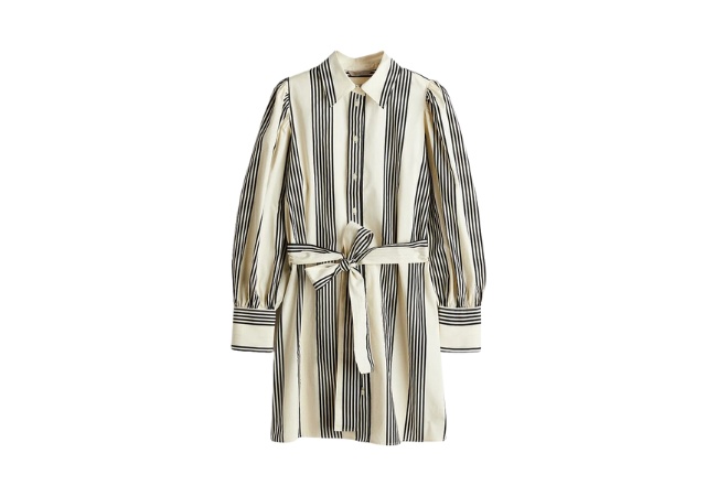 H&M Tie-Belt Shirt Dress