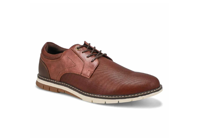 Steve Madden Mens Rammonn Lace Up Casual Oxford - Cognac at SoftMoc, $99.99