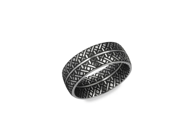 Limogés Men's Two-Tone Stainless Steel Modern Ring at Hudson's Bay, $28