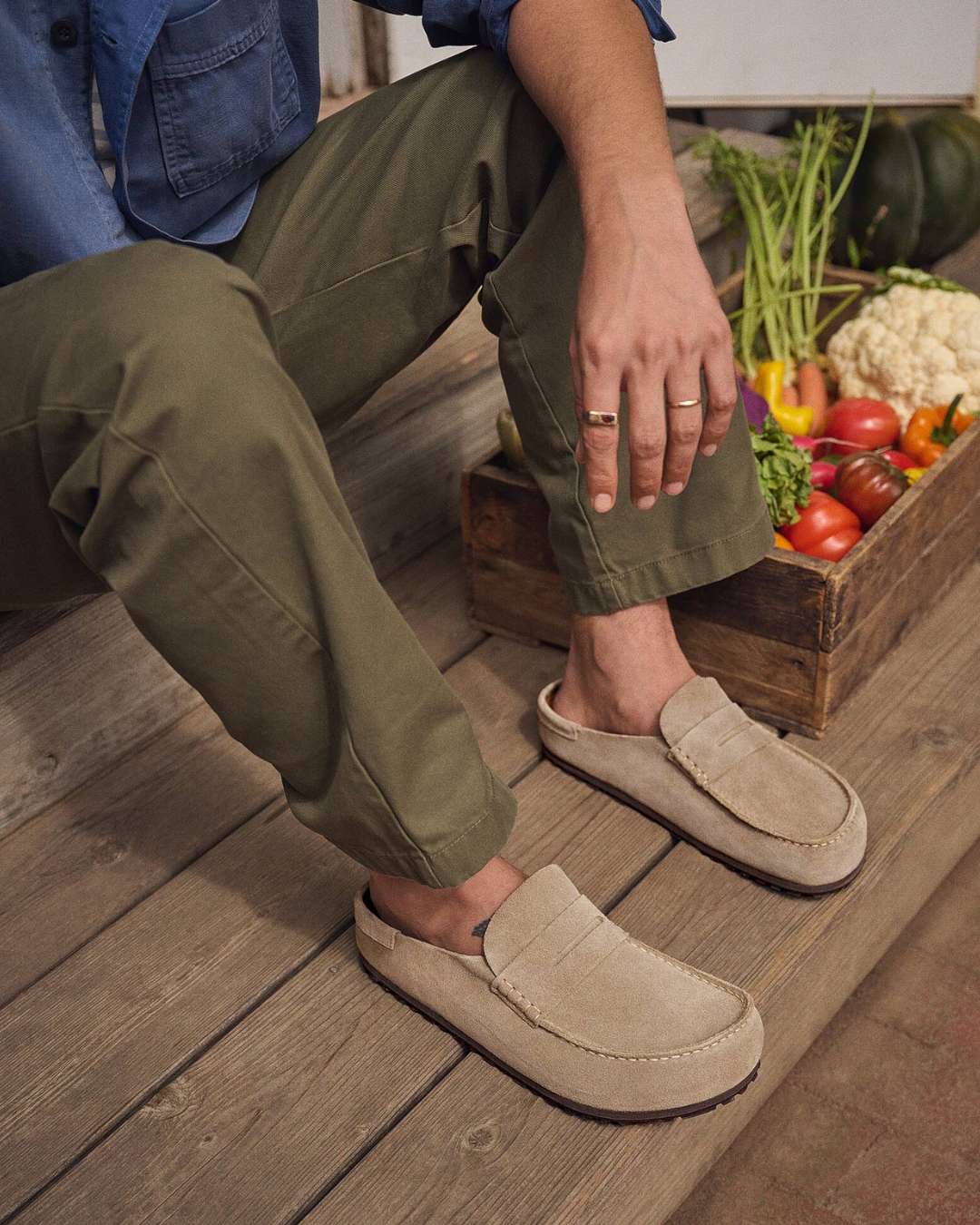 Birkenstock Naples Wrapped Suede Loafers