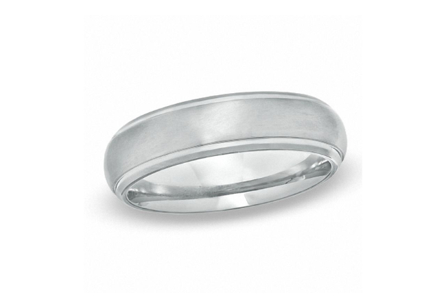 Peoples Jewellers Men's 6.0mm Wedding Band in Titanium, $99