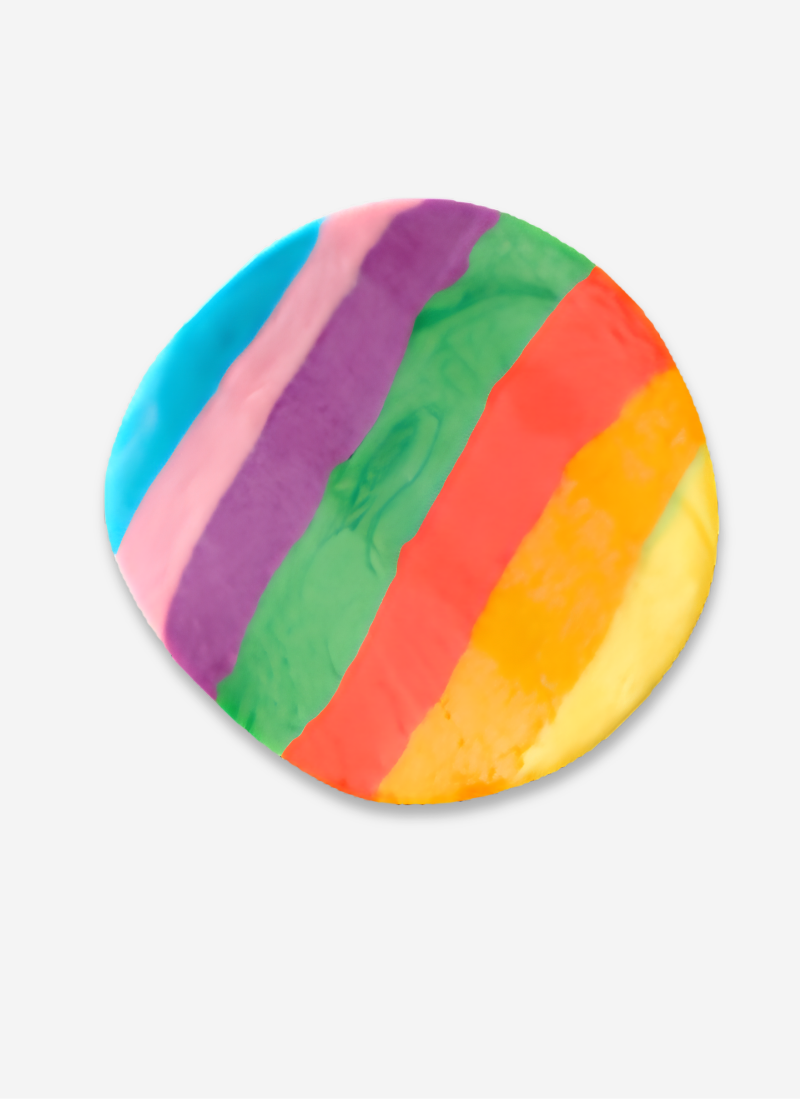 Rainbow clay