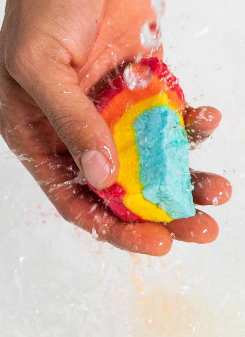Rainbow soap