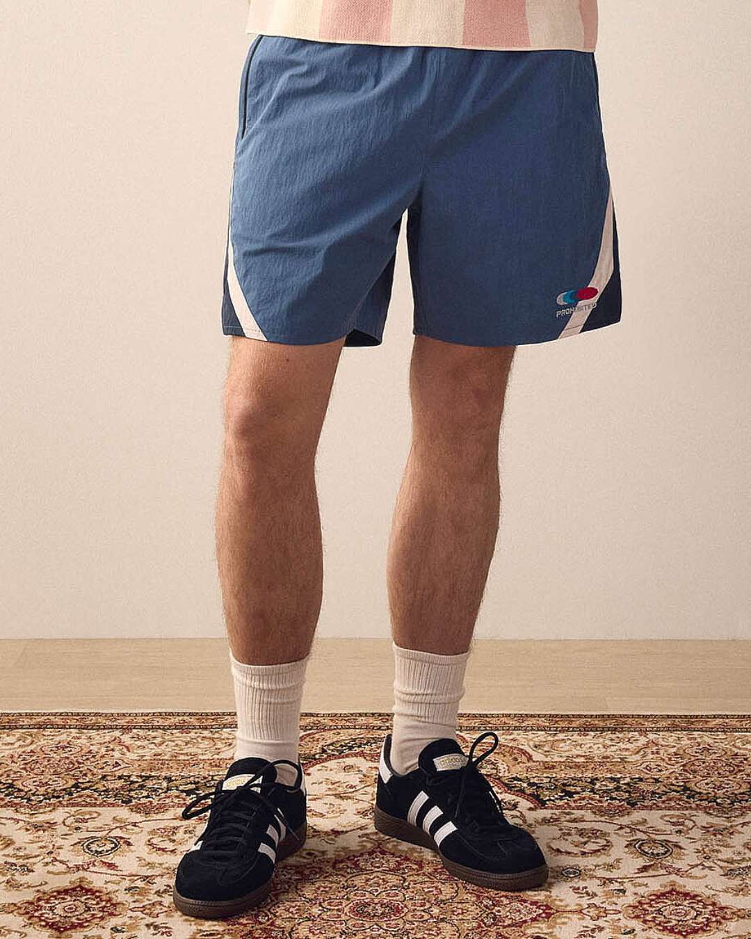 Prohibited Retro Woven Track Short