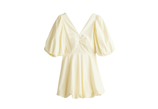 H&M Tie-back Puffy Dress