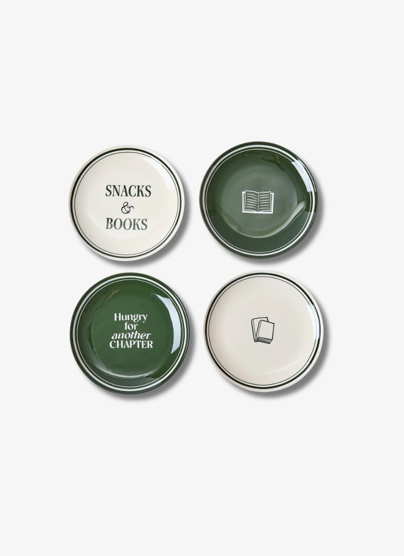 Indigo | Appetizer Plates Book Club Set