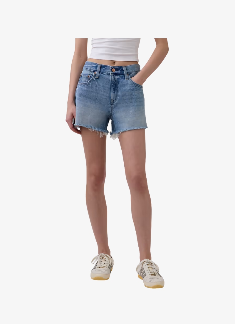 Gap | 4″ Mid Rise UltraSoft Relaxed Cutoff Shorts